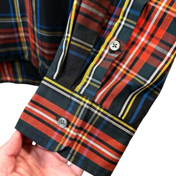 J. Crew Red and Blue Plaid Blouse - Picture 4 of 8